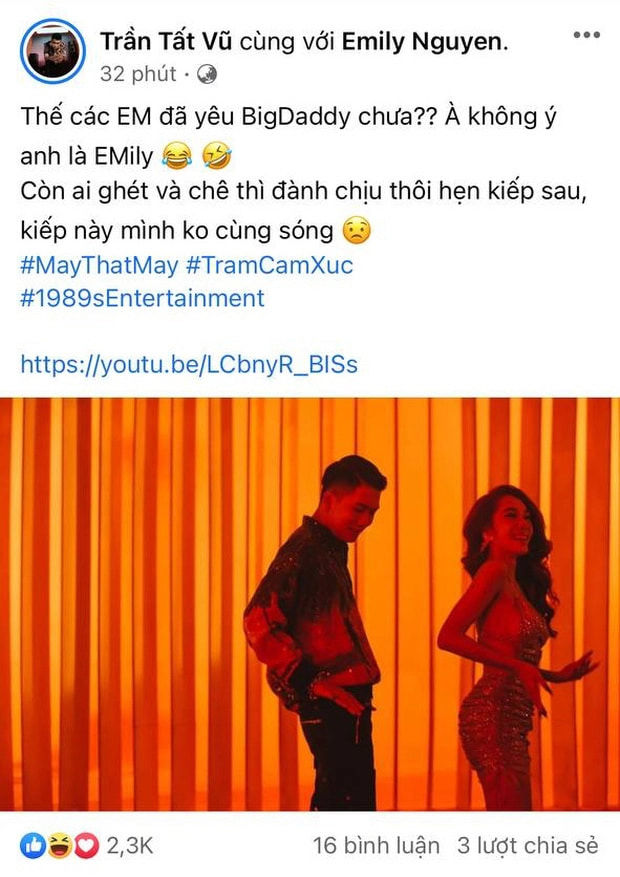 Vợ chồng Emily - BigDaddy ra MV bị netizen chê dung tục
