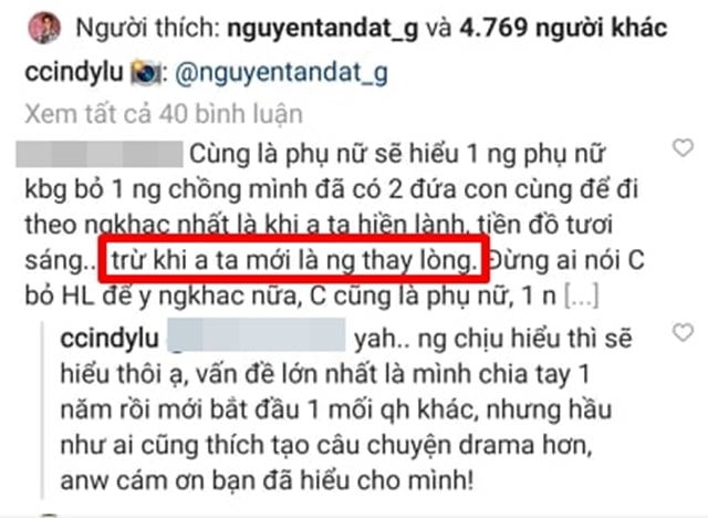Cindy Lư tiết lộ lí do ly hôn Hoài Lâm khiến dân mạng ngỡ ngàng