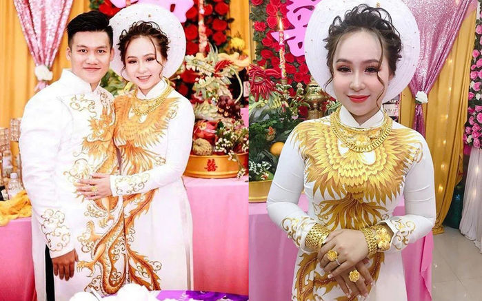 Cô dâu 18 tuổi được tặng 20 cây vàng và tiền mừng khiến CĐM ghen tị