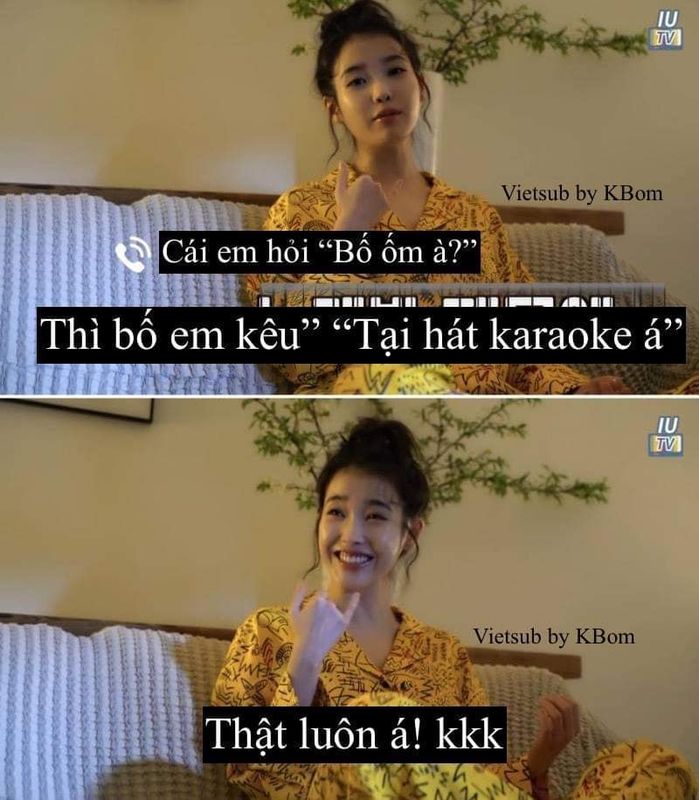 Cười ngất việc bố IU mượn micro custom của con gái để hát karaoke