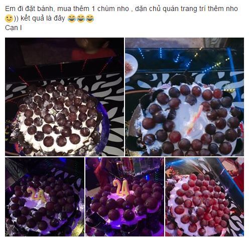 Đã cẩn thận dặn dò thợ làm bánh vậy nhưng khách vẫn tức anh ách