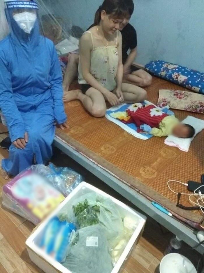 Đang cách ly thì chuyển dạ, nữ công nhân được chủ trọ đỡ đẻ thành công