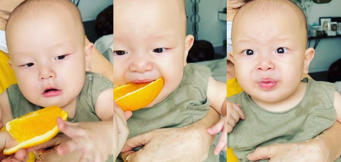 Lại là Leon hài hước đây: Nhăn nhó vì ăn cam khiến ai cũng bật cười