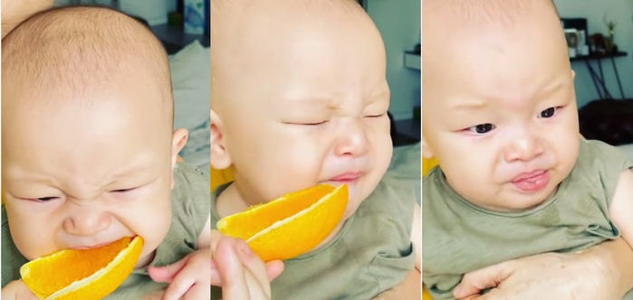 Lại là Leon hài hước đây: Nhăn nhó vì ăn cam khiến ai cũng bật cười
