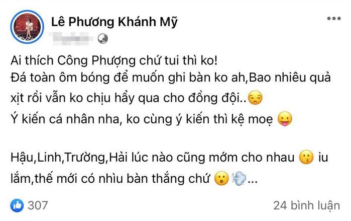Mỹ nhân mạnh dạn chê Công Phượng: Là vợ đại gia, một con vẫn nuột