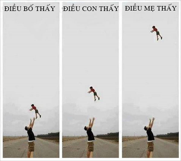 Phì cười trước sự khác biệt trời vực giữa Cha và Mẹ khi chăm con