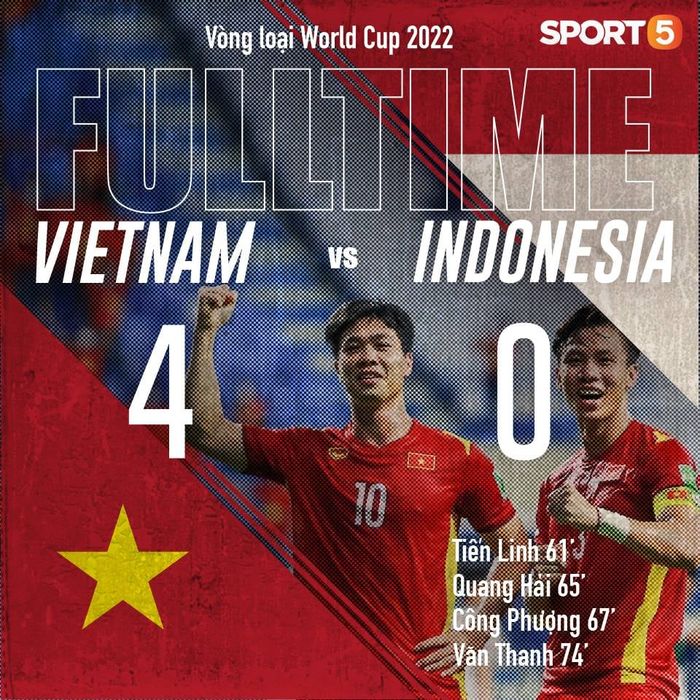 Nghệ sĩ vỡ oà trước chiến thắng 4-0 của tuyển Việt Nam