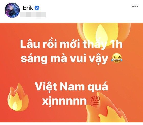 Nghệ sĩ vỡ oà trước chiến thắng 4-0 của tuyển Việt Nam