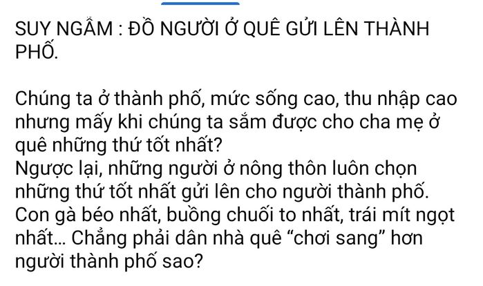 Nghịch lý cuộc sống: Người ở quê sang hơn người ở nơi thành phố?