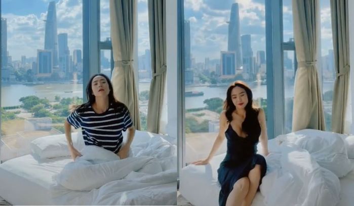 Ở nhà tránh dịch, nhan sắc của Minh Hằng càng thăng hạng mà còn mlem