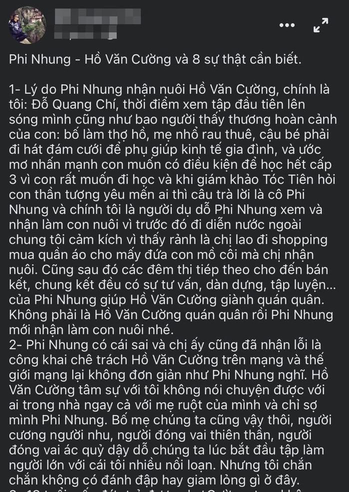 Người thân hé lộ 8 sự thật cần biết về Phi Nhung - Hồ Văn Cường