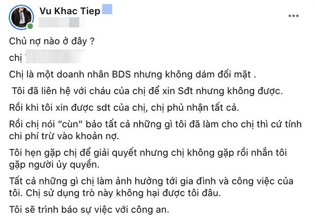 Sao Việt vướng nợ nần: Vũ Khắc Tiệp bị chủ nợ đến tận cửa nhà