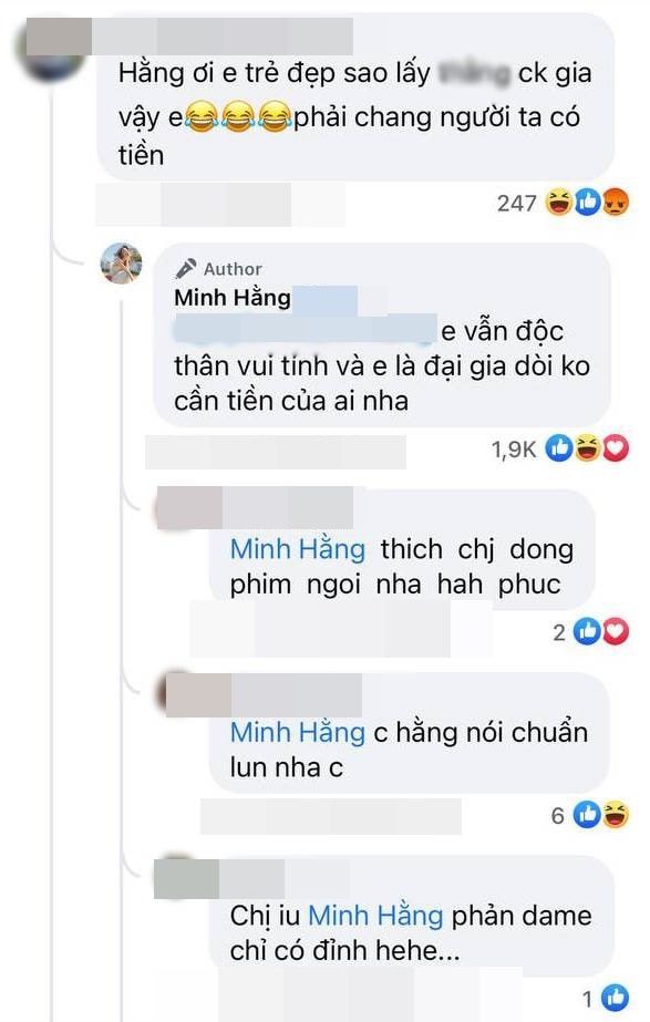 Sau Sam, Minh Hằng tuyên bố nhiều tiền rồi không cần lấy đại gia