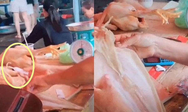 Tiểu thương dùng keo 502 dán râu mực, CĐM: Đừng than sao tẩy chay nhé
