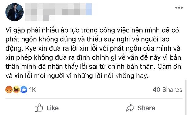 Vì vài con sâu, lời xin lỗi trong Vbiz ngày càng mất giá trị