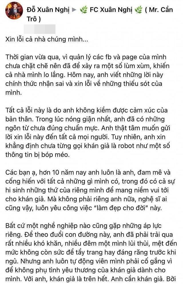 Vì vài con sâu, lời xin lỗi trong Vbiz ngày càng mất giá trị
