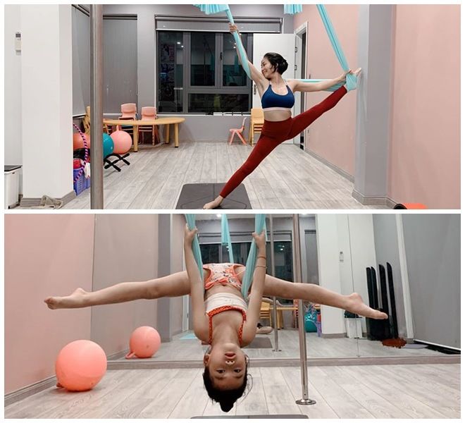 2 thái cực tập yoga của con sao Việt: Bên thành thạo, bên khóc mếu