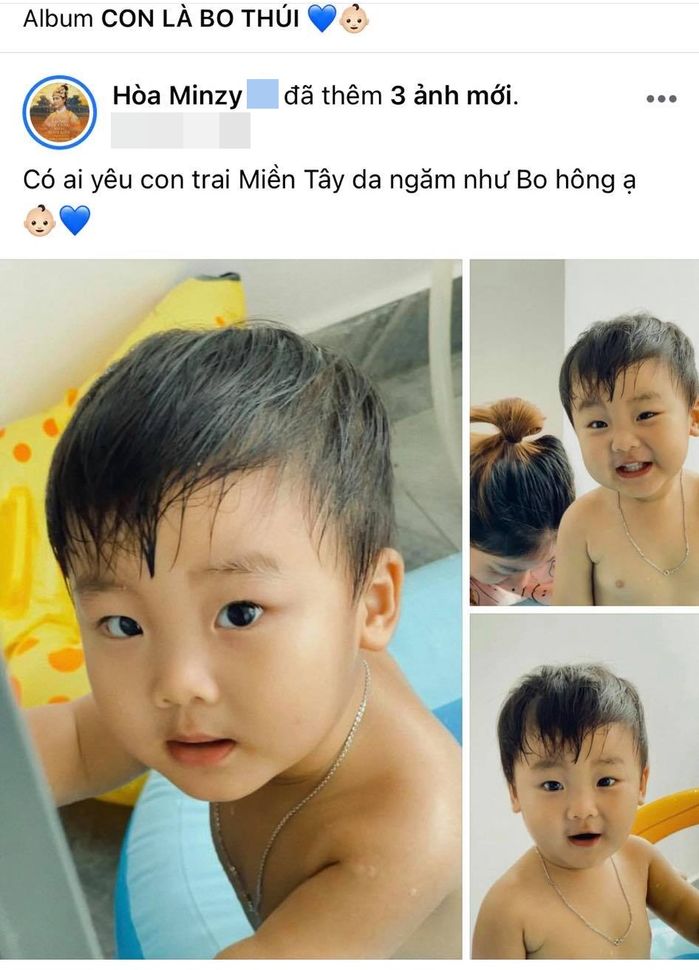 Ảnh đi bơi siêu dễ thương của quý tử 2 tuổi nhà Hoà Minzy