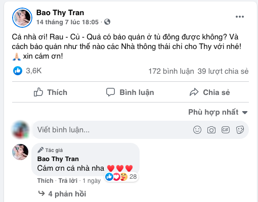 Bảo Thy hỏi cách trữ rau quả, ra loạt bí quyết, cách Lan Khuê cực hay