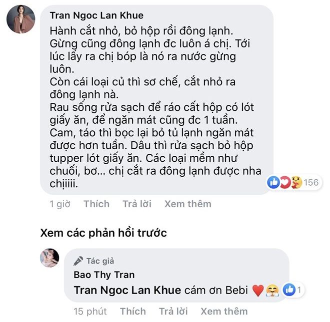 Bảo Thy hỏi cách trữ rau quả, ra loạt bí quyết, cách Lan Khuê cực hay