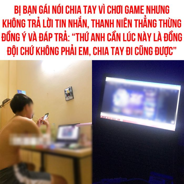 Bị bồ đá vì mê game, thanh niên đáp trả: Thứ anh cần là đồng đội