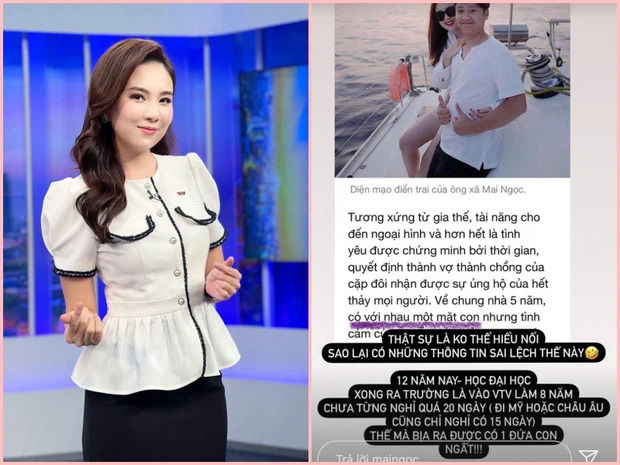 Bị đồn gái 1 con, “Hoa khôi VTV”: Chỉ nghỉ đi chơi chứ nghỉ đẻ lúc nào