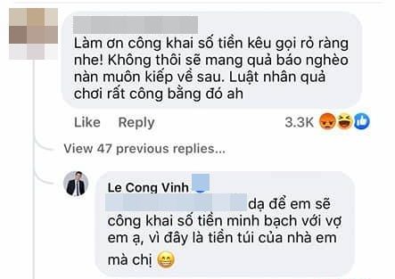 Bị kêu minh bạch khi làm từ thiện, Công Vinh không còn hiền nữa rồi