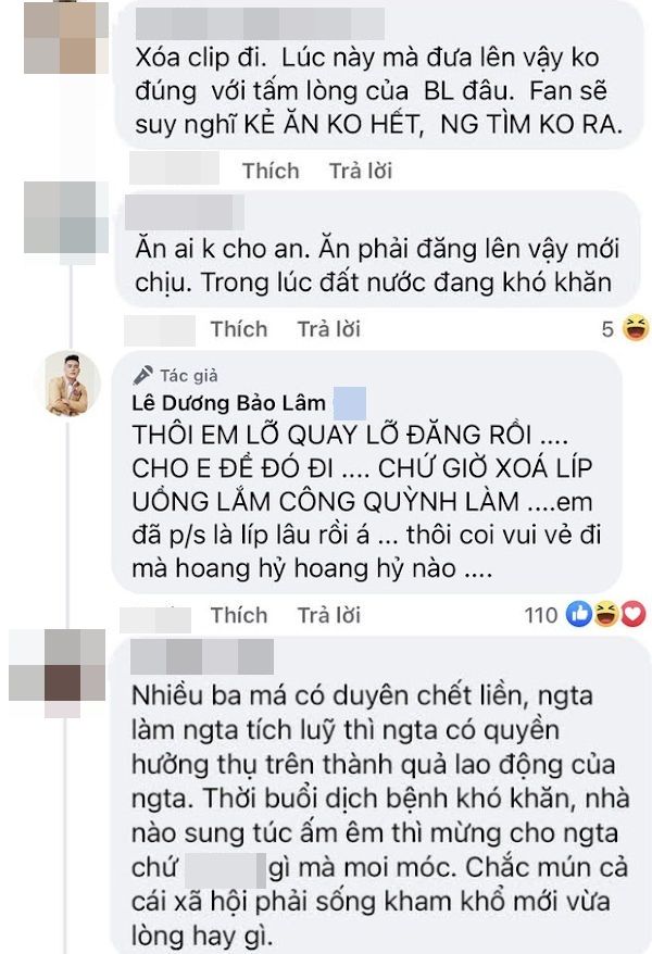Bị soi ăn sang chảnh mùa dịch: Dương Lâm van xin đối lập Hồ Bích Trâm