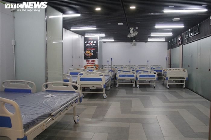 Cận cảnh bệnh viện dã chiến tại Thuận Kiều Plaza trước khi hoạt động