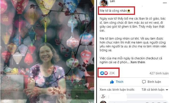 Xúc động: Cô gái tự hào có mẹ làm bảo vệ kiêm lao công