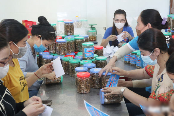 Đoàn xe chở 290 tấn lương thực từ Nghệ An vào ủng hộ TP.HCM