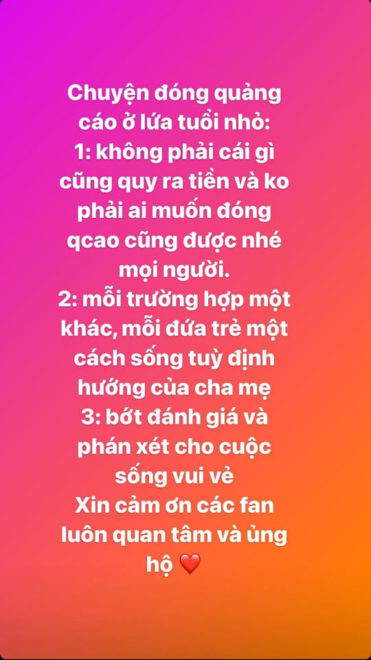 Bị chỉ trích khi cho con đi làm sớm: Hiếu Hiền không nhận thù lao