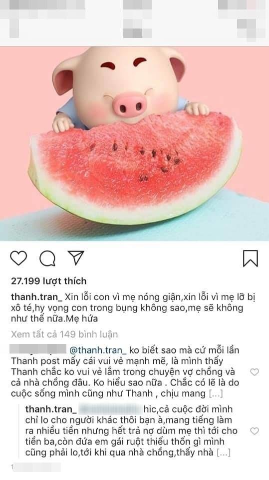Hôn nhân hot mom Thanh Trần: Chồng vướng nghi vấn có anh yêu