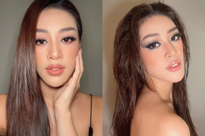 Khánh Vân lộ mặt mộc nhợt nhạt, lột xác nhờ chuyên gia make-up quốc tế