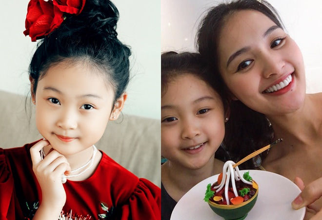 Khéo đẻ như Hoa Hậu Hương Giang: Hai con gái đẹp tựa thiên thần