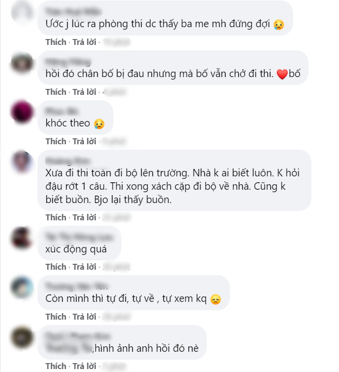 Bố ôm an ủi khi con gái nghẹn ngào con thi trượt rồi