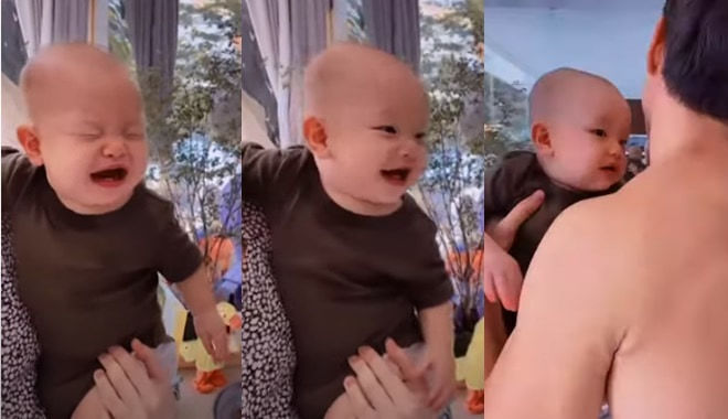 Leon mới tí tuổi đã biết diễn sâu: Khóc đòi ba và cái kết khó tin