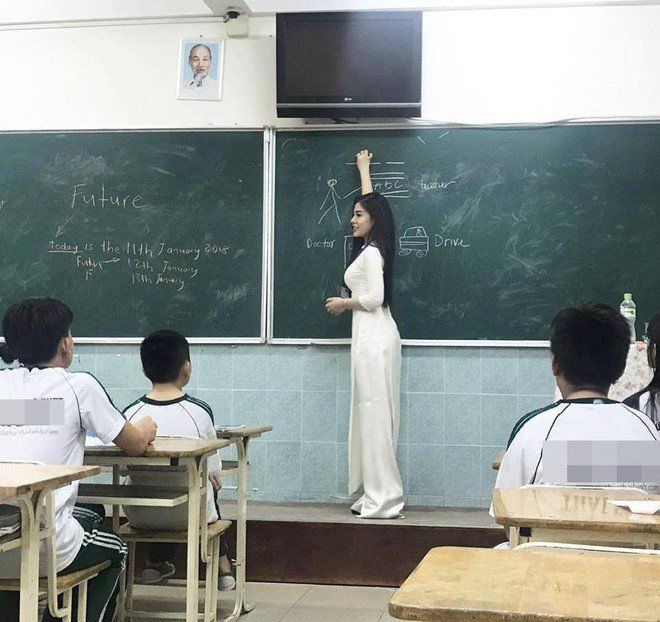 Những cô giáo mà học trò mải ngắm nhan sắc quên cả tiếp thu kiến thức
