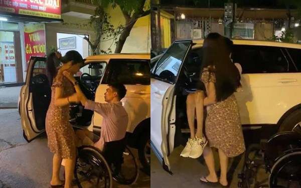Ông bố đơn thân ngồi xe lăn, được vợ sau bế lên ô tô tiền tỷ mỗi ngày