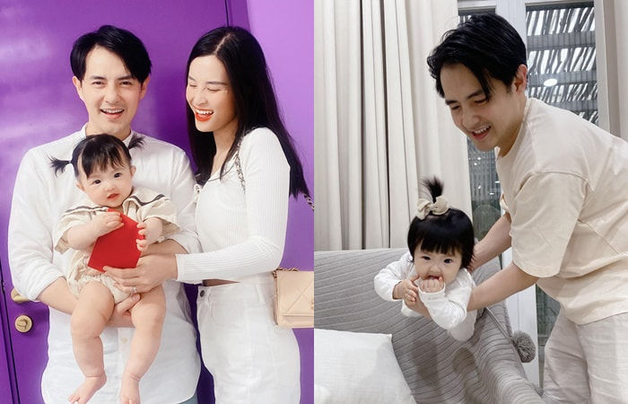 Ông Cao Thắng hạnh phúc bất tận khi được Đông Nhi cắt tóc tại gia