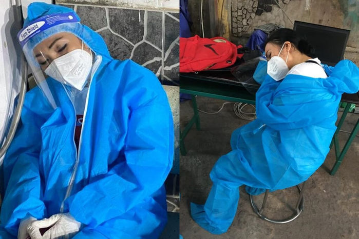 Ngưỡng mộ Phương Thanh làm tình nguyện viên đến đuối sức phải ngủ vội