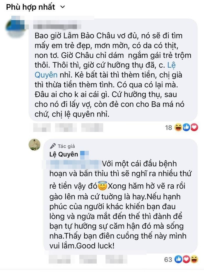 Sao Việt đáp trả khi anti-fan dạy đời: Lê Giang yêu cầu câm miệng