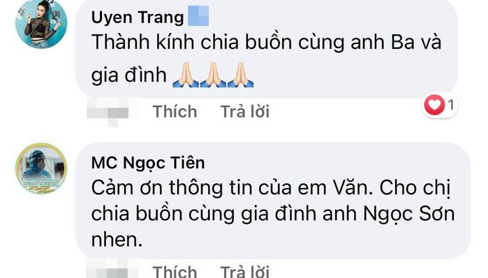 Sao Việt gửi lời chia buồn khi Ngọc Sơn mất mẹ không thể về chịu tang