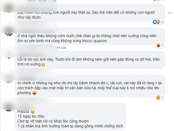 Thánh ngụy biện ngồi thêu nơi công cộng bất chấp quy định phòng dịch