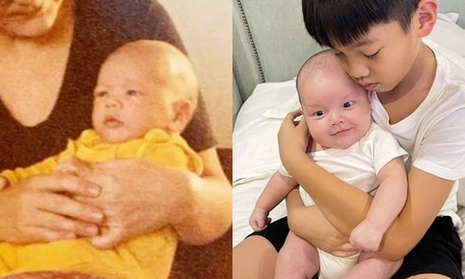 Tưởng là bản sao của mẹ, nay nhìn kỹ mới thấy Lisa giống hệt bố