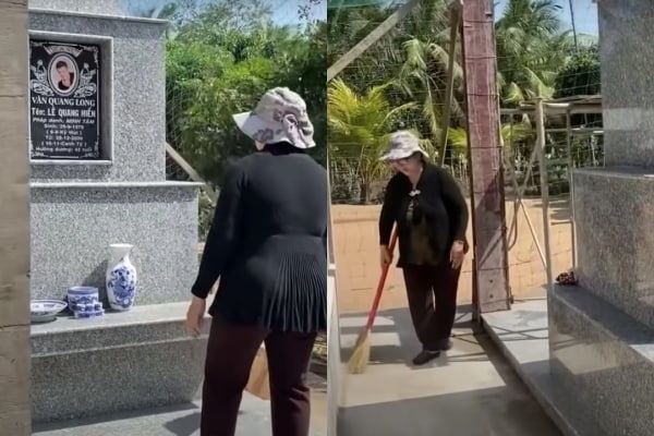 Cầm lòng không đặng cảnh người đầu bạc tiễn kẻ đầu xanh trong Vbiz