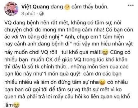 Nathan Lee gửi tặng gia đình Việt Quang 5 triệu đồng lo hậu sự