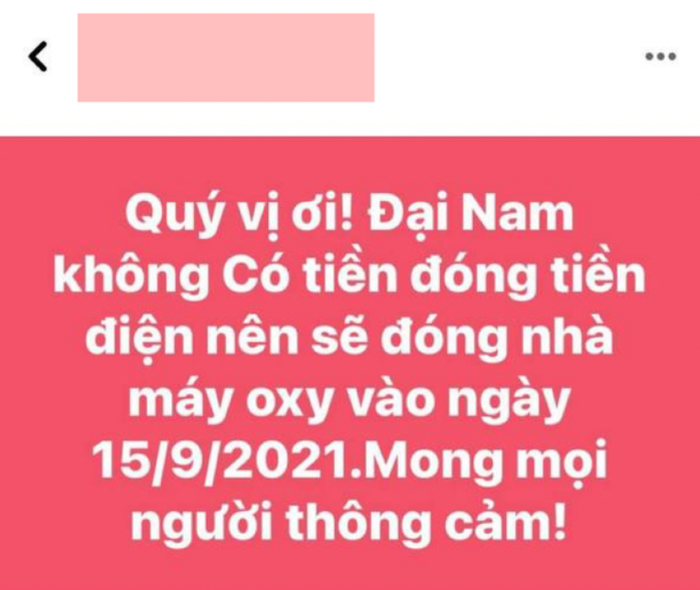 Bà Phương Hằng tuyên bố đóng cửa nhà máy oxy miễn phí sau ngày 15/9