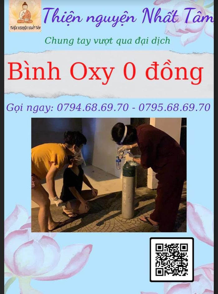 Bà Phương Hằng tặng cho nhóm thiện nguyện Nhất Tâm 300 bình oxy
