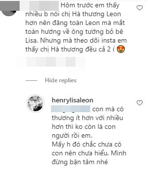 Bị nói thương Leon hơn Lisa, Hà Hồ đáp trả được fan đồng tình
